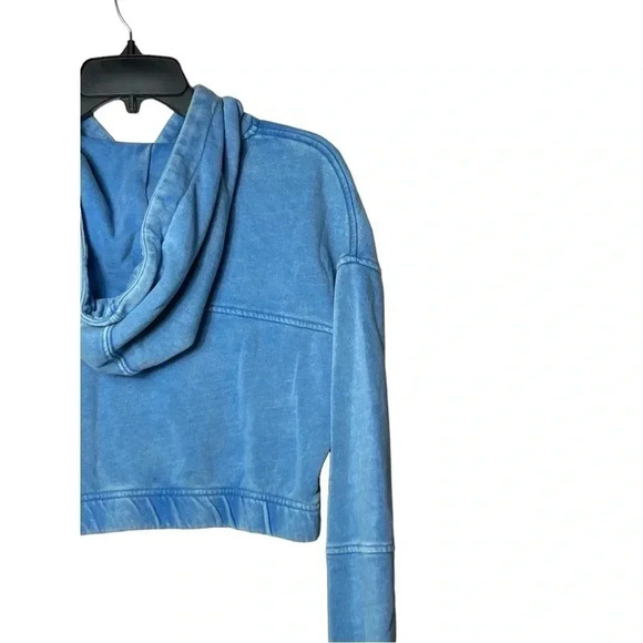 1687. URBAN OUTFITTERS CROPPED FULL ZIP JACKET WITH HOOD AND DRAWSTRING SIZE XSM - Picture 7 of 9